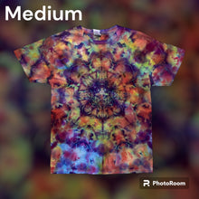 Load image into Gallery viewer, Adult Medium Tshirt, mandala tie dye design
