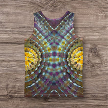 Load image into Gallery viewer, Ladies Large tank, tie dye design
