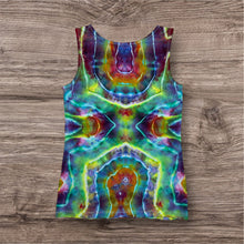 Load image into Gallery viewer, Ladies Medium tank, mandala tie dye
