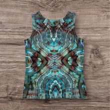 Load image into Gallery viewer, Ladies Large tank, mandala tie dye

