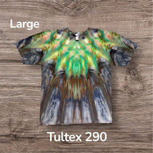 Load image into Gallery viewer, Large Tshirt, tie dye design
