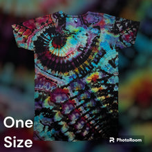 Load image into Gallery viewer, Ladies one size Tshirt dress, reverse tie dye
