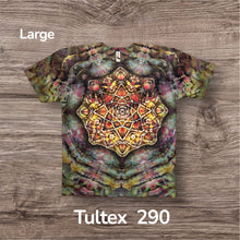 Load image into Gallery viewer, Large Tshirt, mandala tie dye
