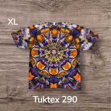 Load image into Gallery viewer, XL Tshirt, mandala tie dye
