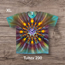 Load image into Gallery viewer, XL Tshirt, mandala tie dye
