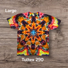 Load image into Gallery viewer, Large Tshirt, mandala tie dye

