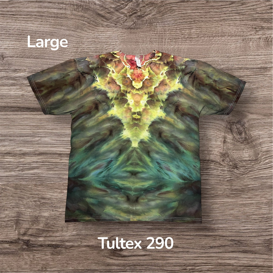 Large Tshirt, tie dye design