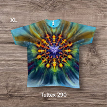 Load image into Gallery viewer, XL Tshirt, mandala tie dye
