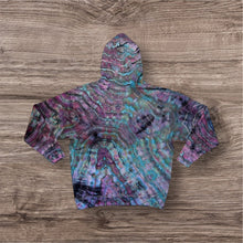 Load image into Gallery viewer, XL pullover hooded sweatshirt, heart tie dye
