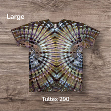 Load image into Gallery viewer, Large Tshirt, fanfold tie dye
