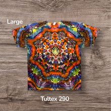 Load image into Gallery viewer, Large Tshirt, mandala tie dye
