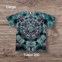 Load image into Gallery viewer, Large Tshirt, mandala tie dye
