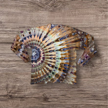 Load image into Gallery viewer, XL long sleeve Tshirt, sunburst tie dye
