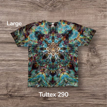 Load image into Gallery viewer, Large Tshirt, mandala tie dye
