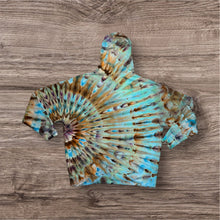Load image into Gallery viewer, 2XL pullover hooded sweatshirt, sunburst tie dye design
