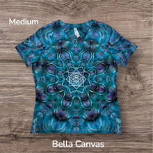Load image into Gallery viewer, Ladies Medium Tshirt, mandala tie dye
