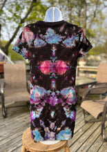 Load image into Gallery viewer, Ladies Medium Tshirt dress, reverse tie dye
