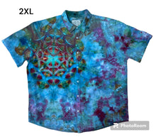 Load image into Gallery viewer, Mens 2XL button down, mandala tie dye
