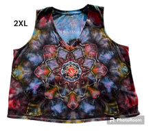 Load image into Gallery viewer, Ladies 2XL tank, mandala tie dye
