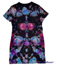 Load image into Gallery viewer, Ladies Medium Tshirt dress, reverse tie dye
