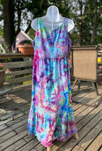 Load image into Gallery viewer, Ladies Large maxi dress, mandala tie dye
