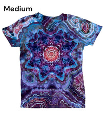 Load image into Gallery viewer, Adult Medium Vneck, mandala geode tie dye
