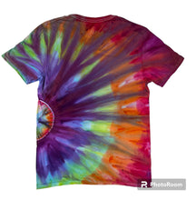 Load image into Gallery viewer, Adult Medium tshirt, sunburst tie dye
