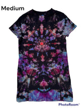 Load image into Gallery viewer, Ladies Medium Tshirt dress, reverse tie dye
