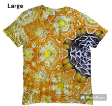 Load image into Gallery viewer, Adult Large Tshirt, mandala sunflower design
