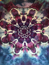 Load image into Gallery viewer, Ladies Medium long sleeve Tshirt, mandala tie dye design
