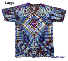 Load image into Gallery viewer, Adult Large Tshirt, mandala tie dye
