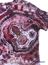 Load image into Gallery viewer, Ladies 2XL Tshirt, geode tie dye design
