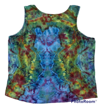 Load image into Gallery viewer, Ladies 4XL Tank, mandala tie dye design
