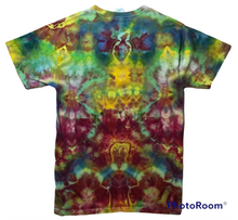 Load image into Gallery viewer, Adult Small Tshirt, mandala tie dye design
