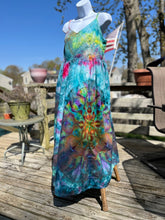 Load image into Gallery viewer, Ladies Large Maxi dress, mandala tie dye
