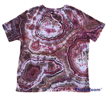 Load image into Gallery viewer, Ladies 2XL Tshirt, geode tie dye design
