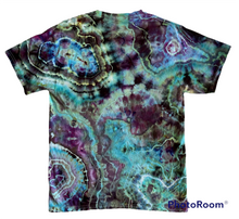 Load image into Gallery viewer, Adult Medium Tshirt, geode tie dye design
