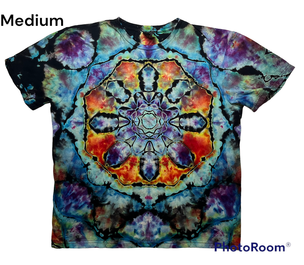 Adult Medium Tshirt, reverse tie dye