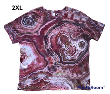 Load image into Gallery viewer, Ladies 2XL Tshirt, geode tie dye design
