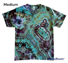 Load image into Gallery viewer, Adult Medium Tshirt, geode tie dye design
