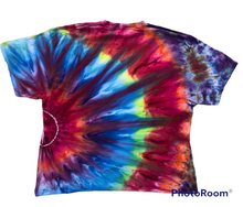 Load image into Gallery viewer, Adult 4XL Tshirt, sunburst tie dye design
